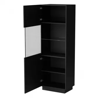 Vitrinekast Cama LIVERTI 59,5×42×178 cm zwart — staande vitrinekast