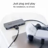 USB-hub Green Cell HUB-GC-C4A — 4-poorts USB-C 3.0-hub