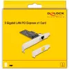 DeLOCK PCI Express x1-kaart 81260 1 x RJ45 5 Gigabit LAN RTL8126