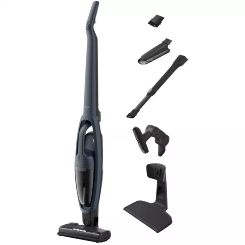 AEG Clean 5000 AS52CB18DB draadloze steelstofzuiger, 0,3 l, denimblauw