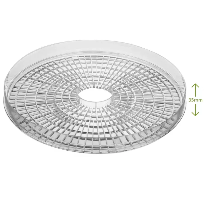 GreenBlue GB190 voedseldroger voor paddenstoelen, groenten en fruit, 5 laden, 250 W, instelbare temperatuur 35–70 °C, wit