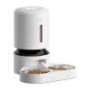 Automatische voerbak Aptel Granary met dubbele bak 5 L, wit