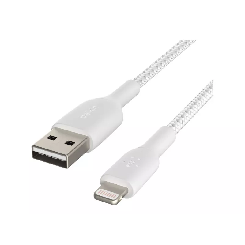 Belkin BOOST CHARGE - Lightning-kabel - Lightning mannelijk naar USB mannelijk - 3 m - wit - voor Apple iPad/iPhone/iPod (Lightning)