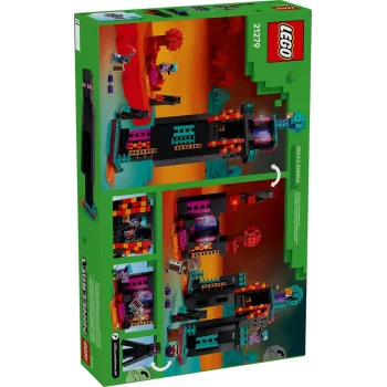 Constructiespeelgoed LEGO Minecraft set 21279 De Enderman-toren, 867 onderdelen, 2 minifiguren, 450 mm hoogte