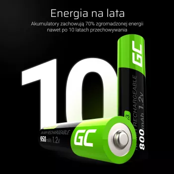 Oplaadbare batterij Green Cell GR03 AAA NiMH 1,2 V 950 mAh – 4-pack, blister