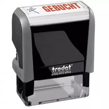 WEDO stempel Office Printy 4912. Model 4.0. Tekst Geboekt