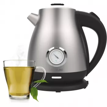 Cecotec Thermosense 620 Retro Steel elektrische waterkoker 1,7 l 2200 W roestvrij staal