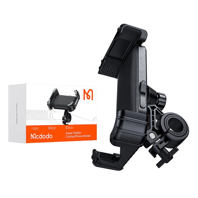Fietshouder Mcdodo CM-5240 – verstelbare smartphone-houder, zwart, stuurbevestiging