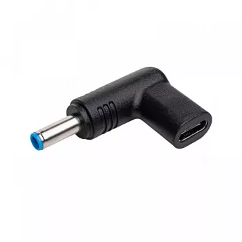Akyga AK-ND-C09 oplaadadapter USB-C naar DC 4,5 x 3,0 mm + pin voor notebooks, 18,5-20 V, 100 W, voor HP