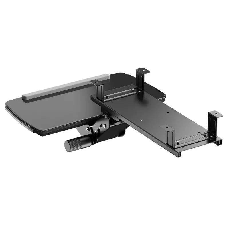 Maclean toetsenbordhouder onder tafel, verstelbaar, max. 5 kg, zwart, MC-156 B