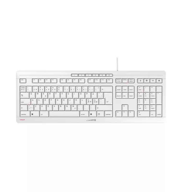 Contour Design STREAM toetsenbord universeel USB QWERTY Nordisch grijs