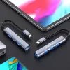 USB-hub QOLTEC 53792, USB-C 3.1 naar 4 poorten (USB 3.0 x1, USB 2.0 x3)