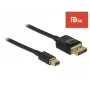DisplayPort-kabel DeLOCK 84927 Mini DisplayPort 1 m zwart