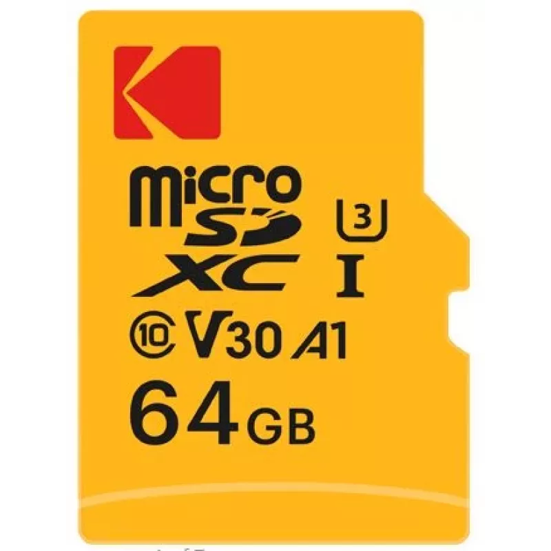 Flashgeheugen Kodak 64GB UHS-I U3 Ultra EKMSDM64GXC10HPRK