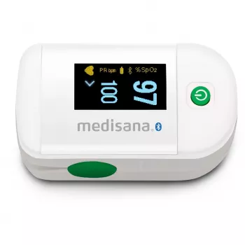 Medisana PM 100 Connect pulsoximeter, grijs/wit
