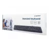 Toetsenbord Gembird KB-U-103-RU kantoor USB QWERTY Engels Russisch zwart