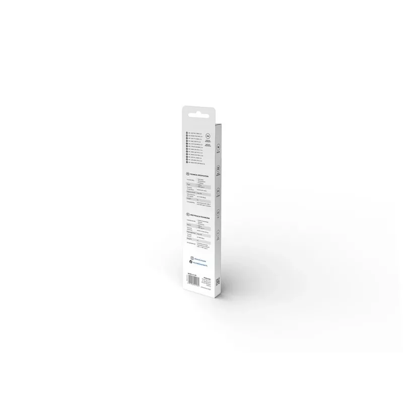 Savio USB – USB Type-C kabel 5A, 1m CL-126 wit