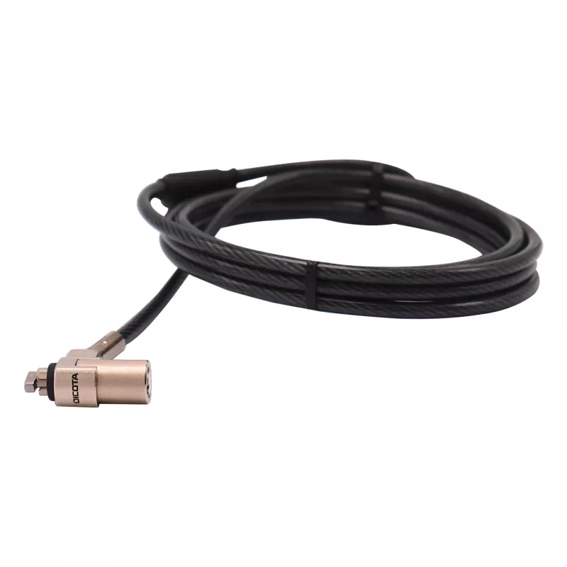 Kabelslot DICOTA D31831 zwart zilver 2m rondsleutel