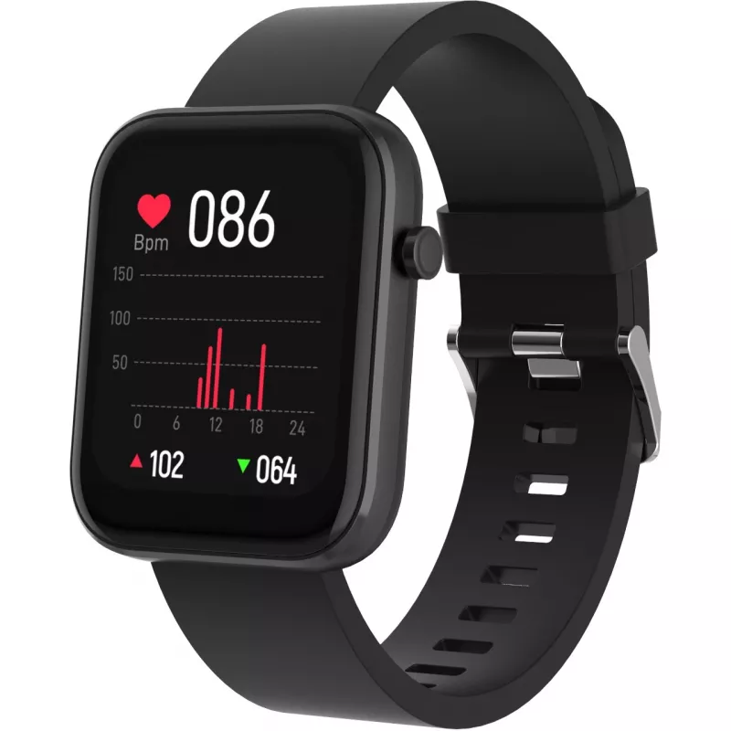 DENVER SW-182 - smartwatch met bandje - 4,3 cm (1,7 inch) display - Bluetooth - zwart (116111000580)