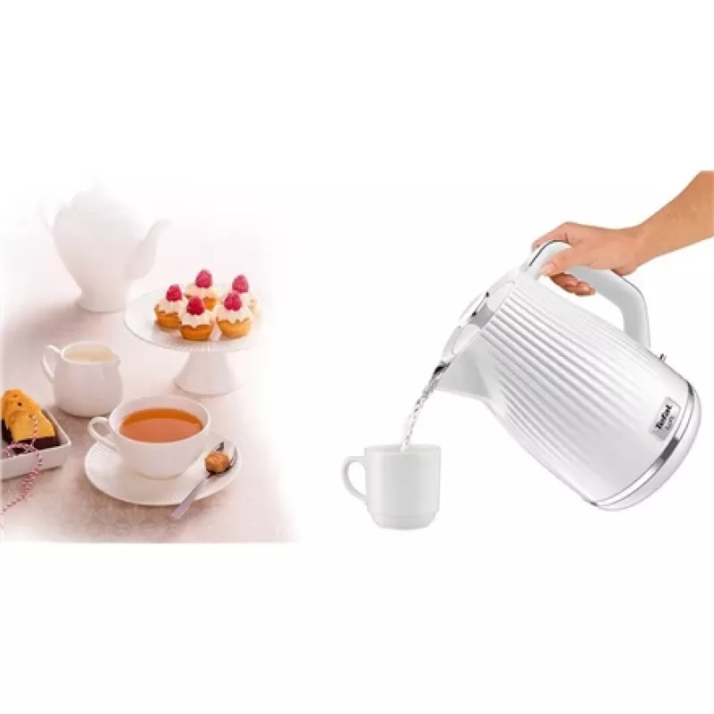 Elektrische waterkoker Tefal KO250130 — 1,7 L inhoud, 2400 W, wit