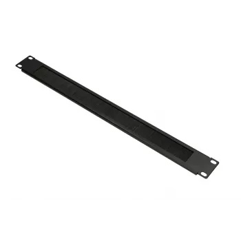 Borstelplaat, Extralink, EX.9670, zwart, 1HE