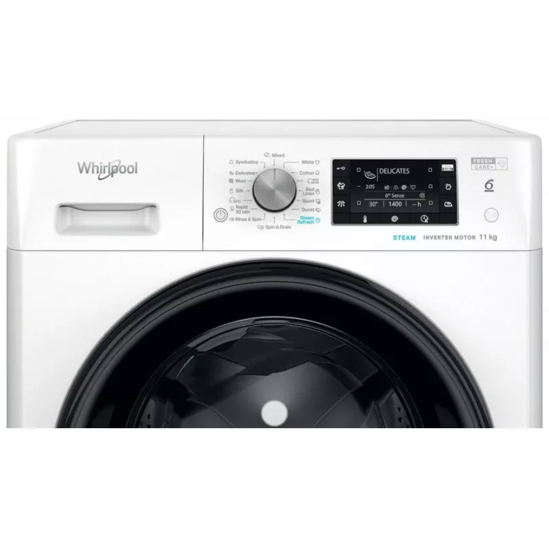 Indesit FFD 11489 BV EE wasmachine, A, frontlader, wascapaciteit 11 kg, 1351 t/min, diepte 60,5 cm, wit | Whirlpool