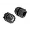 DeLOCK EX-kabelwartel M20 zwart 2 stuks polyamide