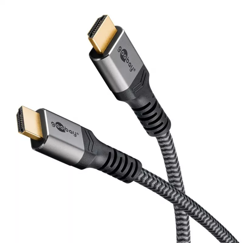 Plus High-Speed HDMI-kabel met Ethernet, 4K @ 60Hz (grijs, 15 meter)