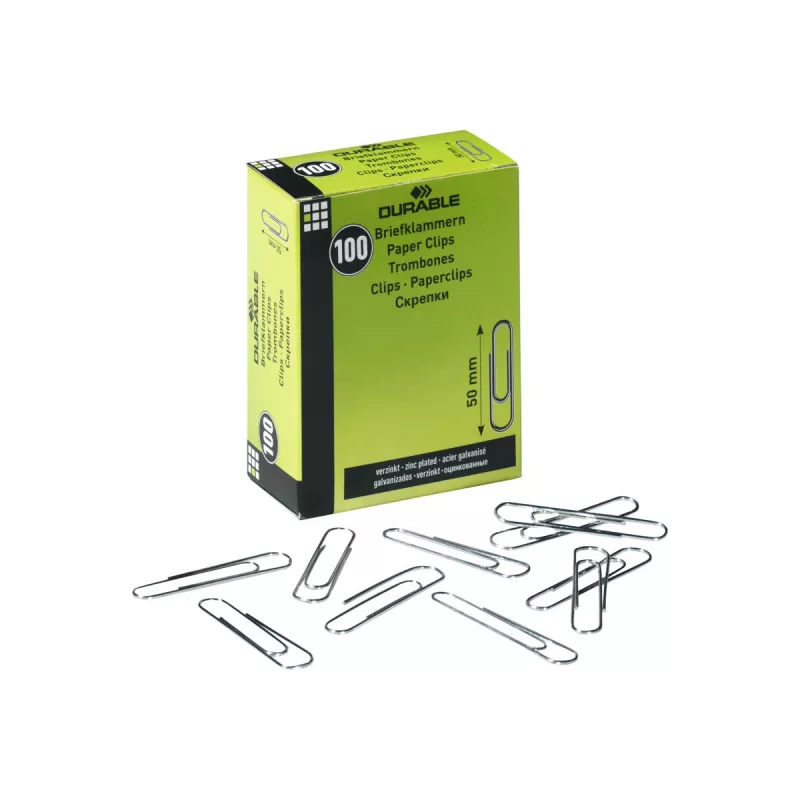 Paperclip Durable 122425 metaal 100 stuks