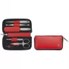 Manicureset ZWILLING Twinox reis 5-delig met rode leren tas