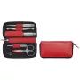 Manicureset ZWILLING Twinox reis 5-delig met rode leren tas