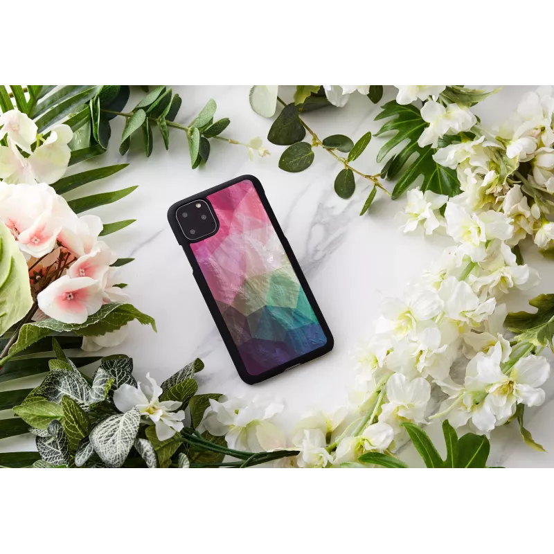 Beschermhoes iKins voor iPhone 11 Pro Max – Water Flower zwart