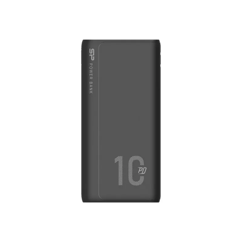 Powerbank Silicon Power QP15 10000 mAh, LiPo, 2x USB-A + 2x USB-C, Micro-USB-ingang, zwart