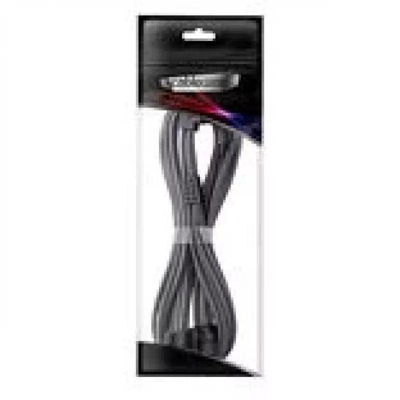 CableMod C-Series Pro-kabel, variant A, 90°, 16-pins naar 2x 8-pins PCIe, carbon