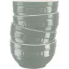 Staub keramische schalen set met 4 stuks 14 cm — eucalyptusglazuur