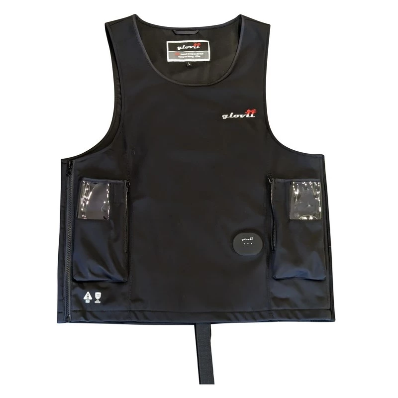 Glovii GMV2M verwarmd watersportvest zwart maat M