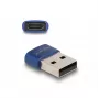 DeLOCK USB 2.0 adapter USB Type-A stekker naar USB Type-C bus blauw