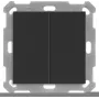 MDT BE-TAL55B206.01 KNX Taster Light 55 Basic 2-voudig Zwart mat Neutraal 1 (BE-TAL55B206.01)