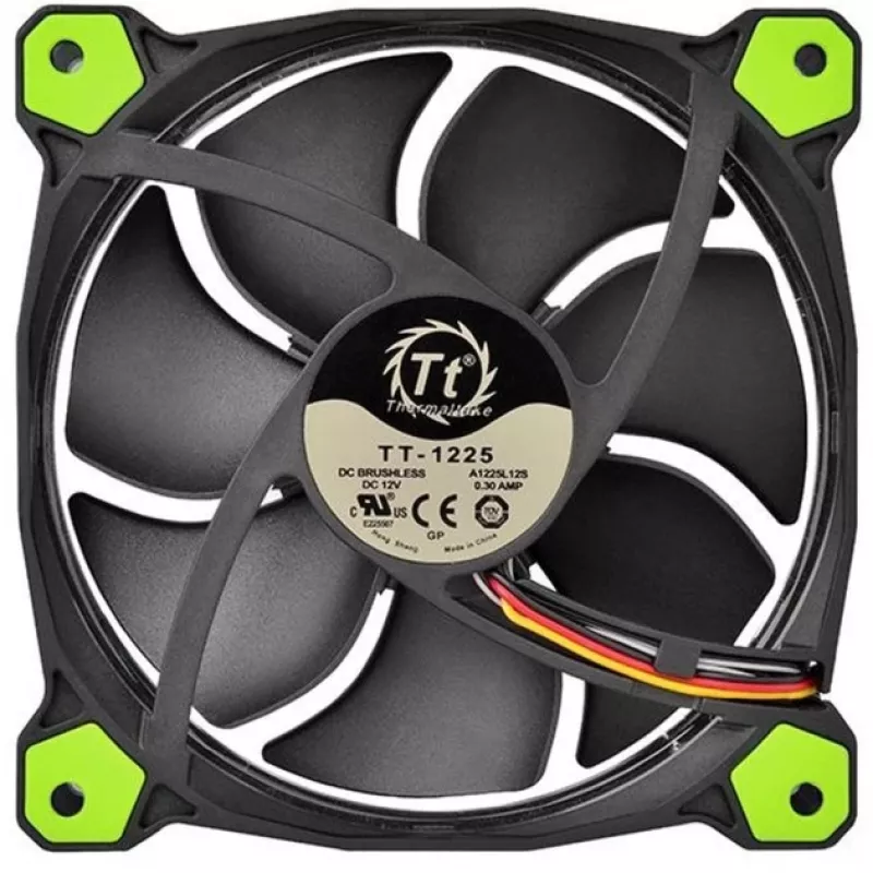 Ventilator Thermaltake Riing 14 CL-F039-PL14GR-A 14 cm zwart groen