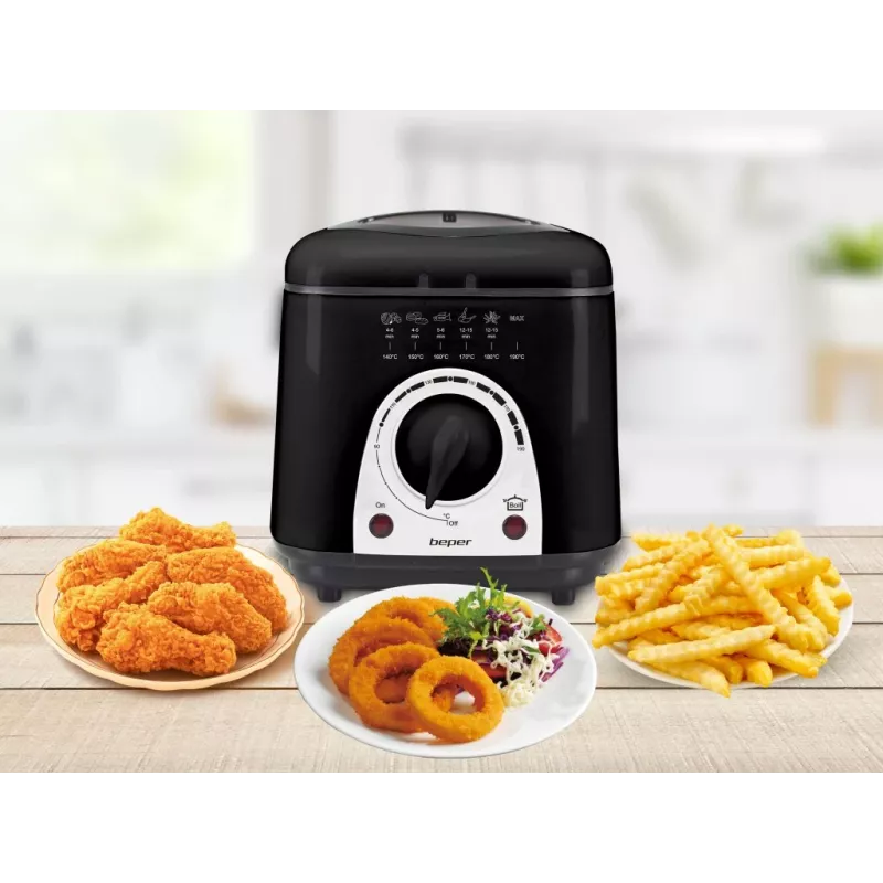 Elektrische friteuse Beper P101FRI100, 1000 W vermogen, 2 L inhoud