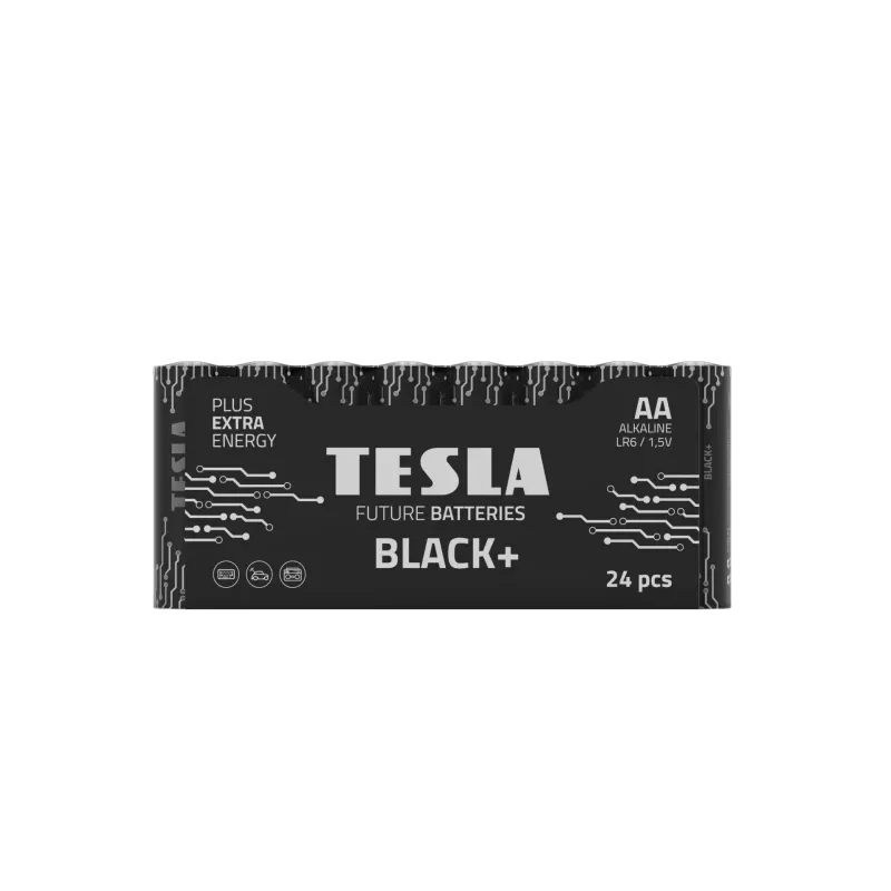Batterijen Tesla AA zwart+ R06 (24 stuks)