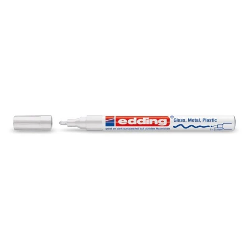 Marker Edding 751 wit 1 st.