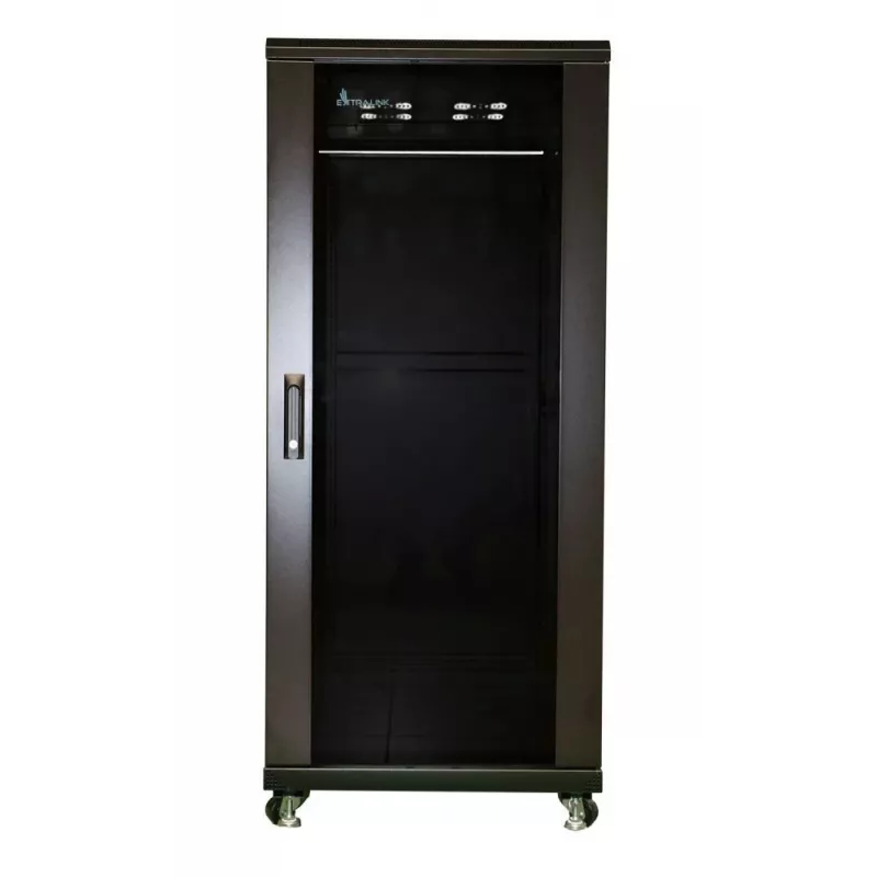 Extralink EX.11366 rack-kast 27U vrijstaande kast zwart