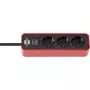 Verlengsnoer Brennenstuhl 1153230070 1,5 m indoor zwart rood
