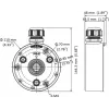 Aansluitdoos Hikvision DS-1280ZJ-TR13 outdoor zwart zilver 1kg