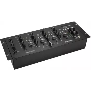 DJ-mixer Omnitronic PM-444Pi 4-kanaals met USB-interface