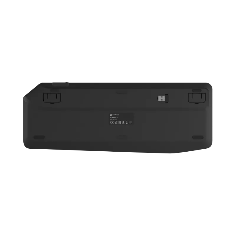Natec Turbot 2 | toetsenbord | draadloos | US | Bluetooth | zwart/grijs