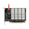 DeLOCK PCI Express x16-kaart naar 5 x interne M.2 Key B / SATA