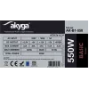 Akyga Basic AK-B1-550 ATX-voeding 550 W, 120-mm-ventilator, passieve PFC, grijs