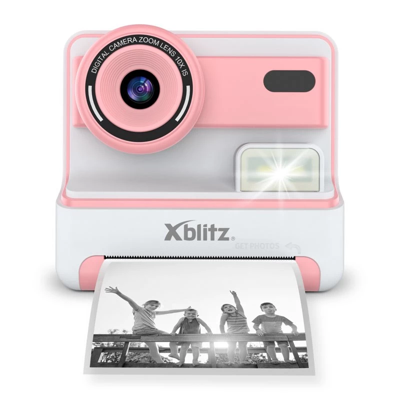 Xblitz FLASH PINK Instantcamera met thermische printer voor kinderen